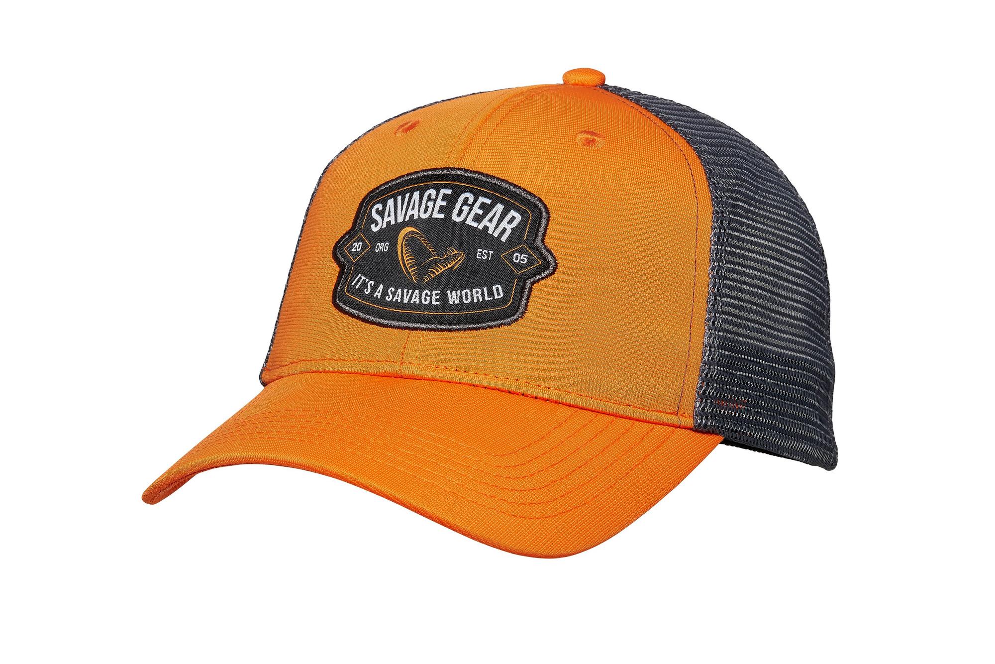 SAVAGE GEAR BADGE TRUCKER CAP ORANGE