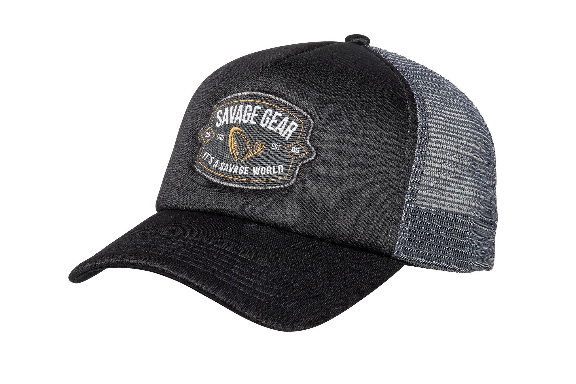 SAVAGE GEAR BADGE TRUCKER CAP BLACK