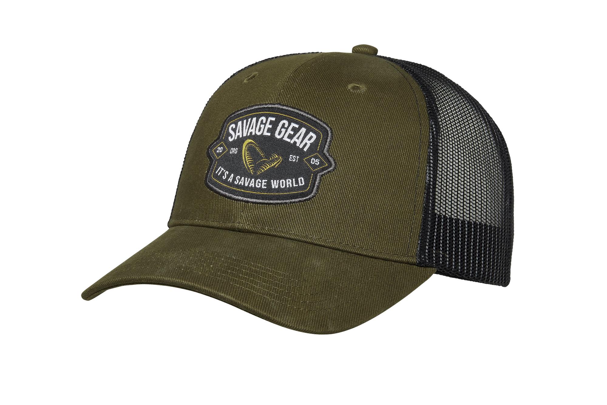 SAVAGE GEAR BADGE TRUCKER CAP GREEN