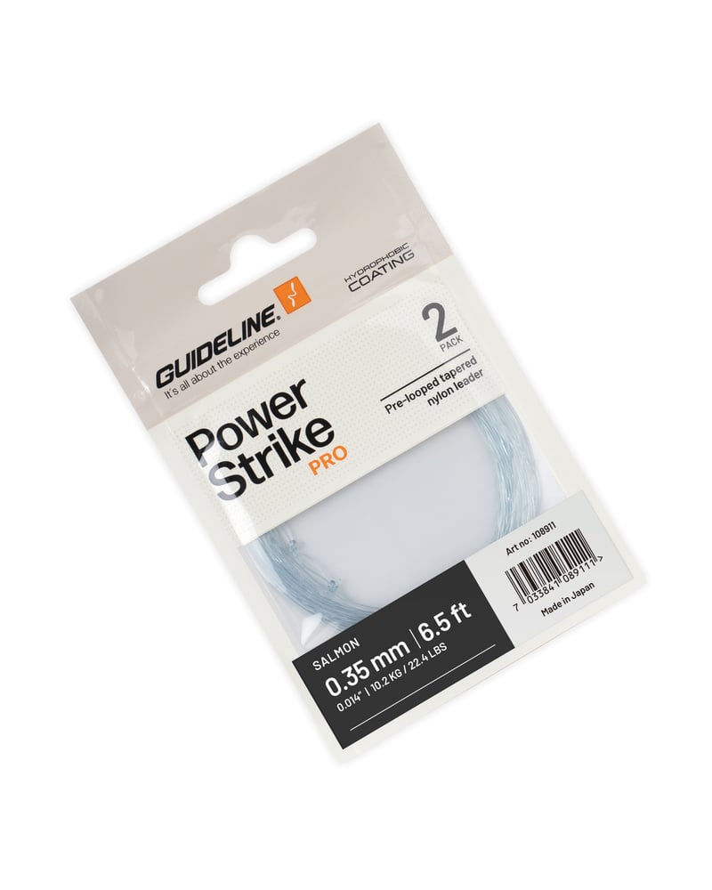 GUIDELINE POWER STRIKE PRO SALMON 6.5FT LEADERS - NEW '26