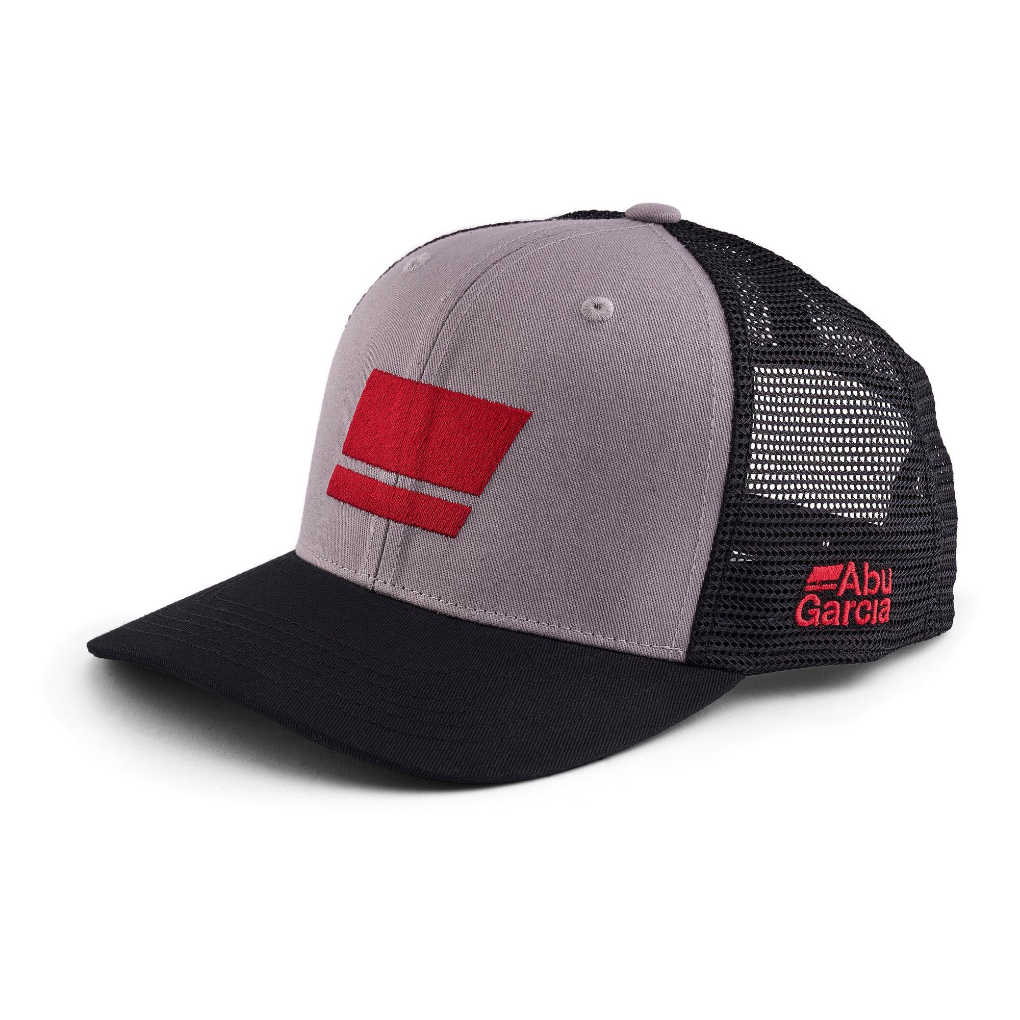 ABU GARCIA FLAG TRUCKER CAP GREY/BLACK