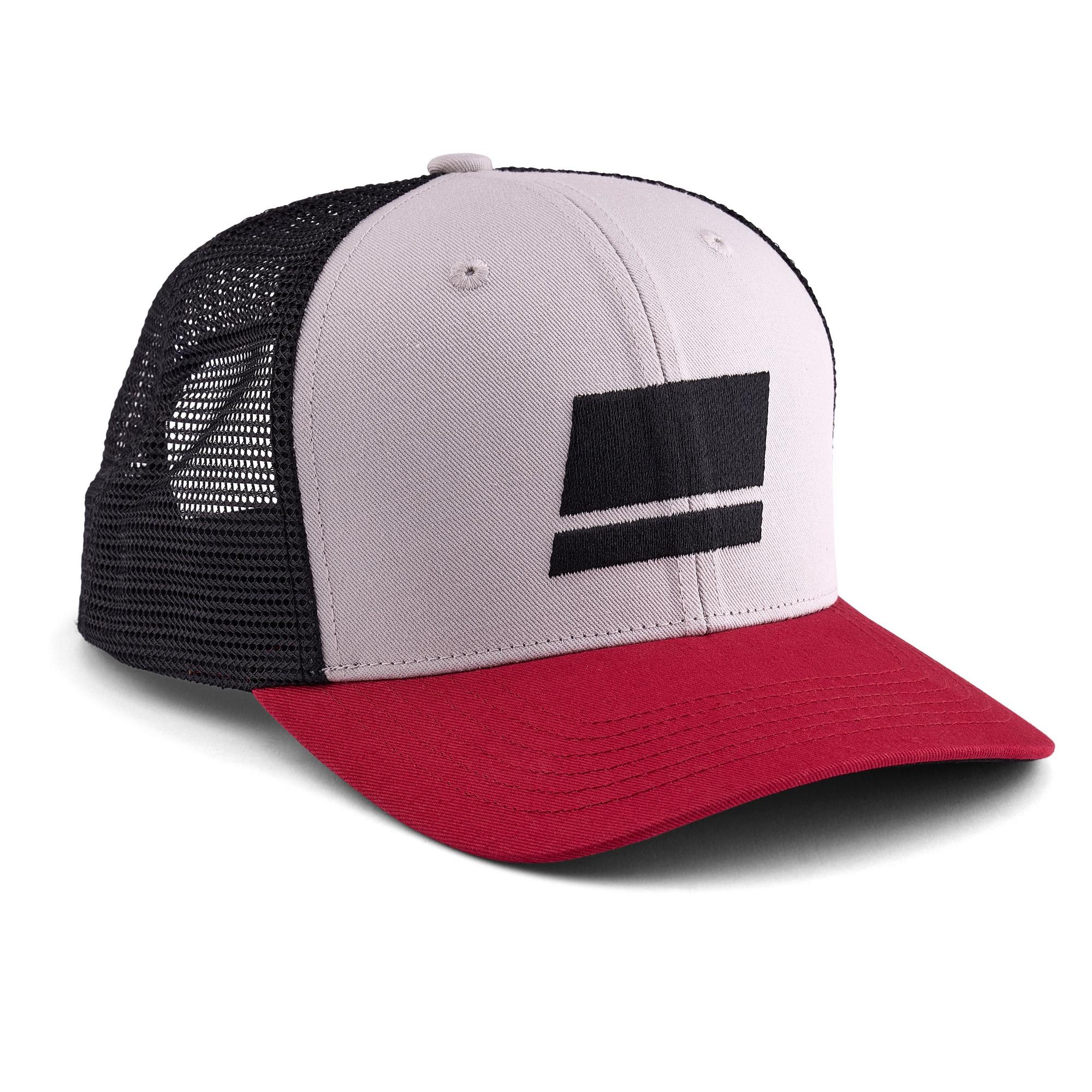 ABU GARCIA FLAG TRUCKER CAP GREY/RED/BLACK