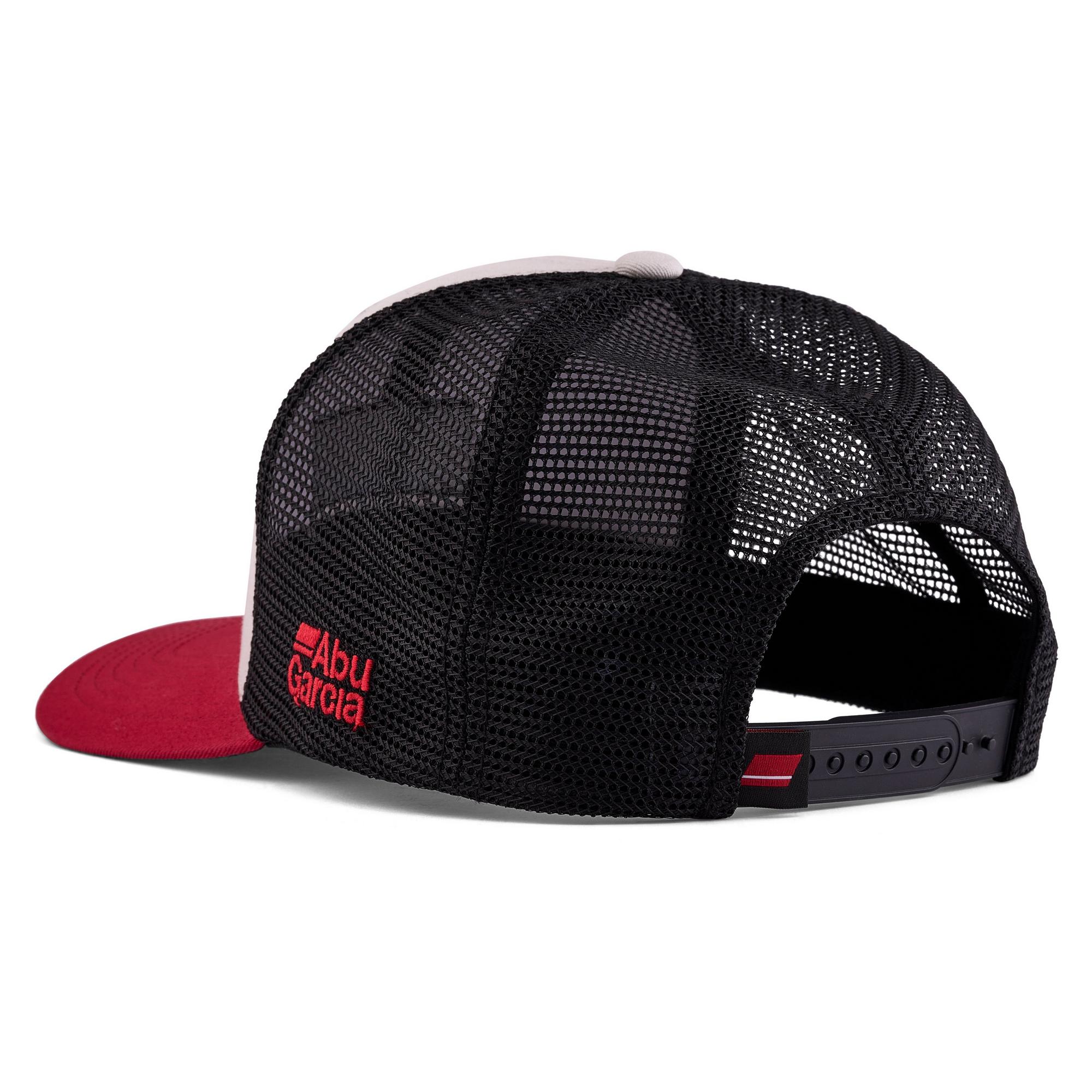 ABU GARCIA FLAG TRUCKER CAP GREY/RED/BLACK
