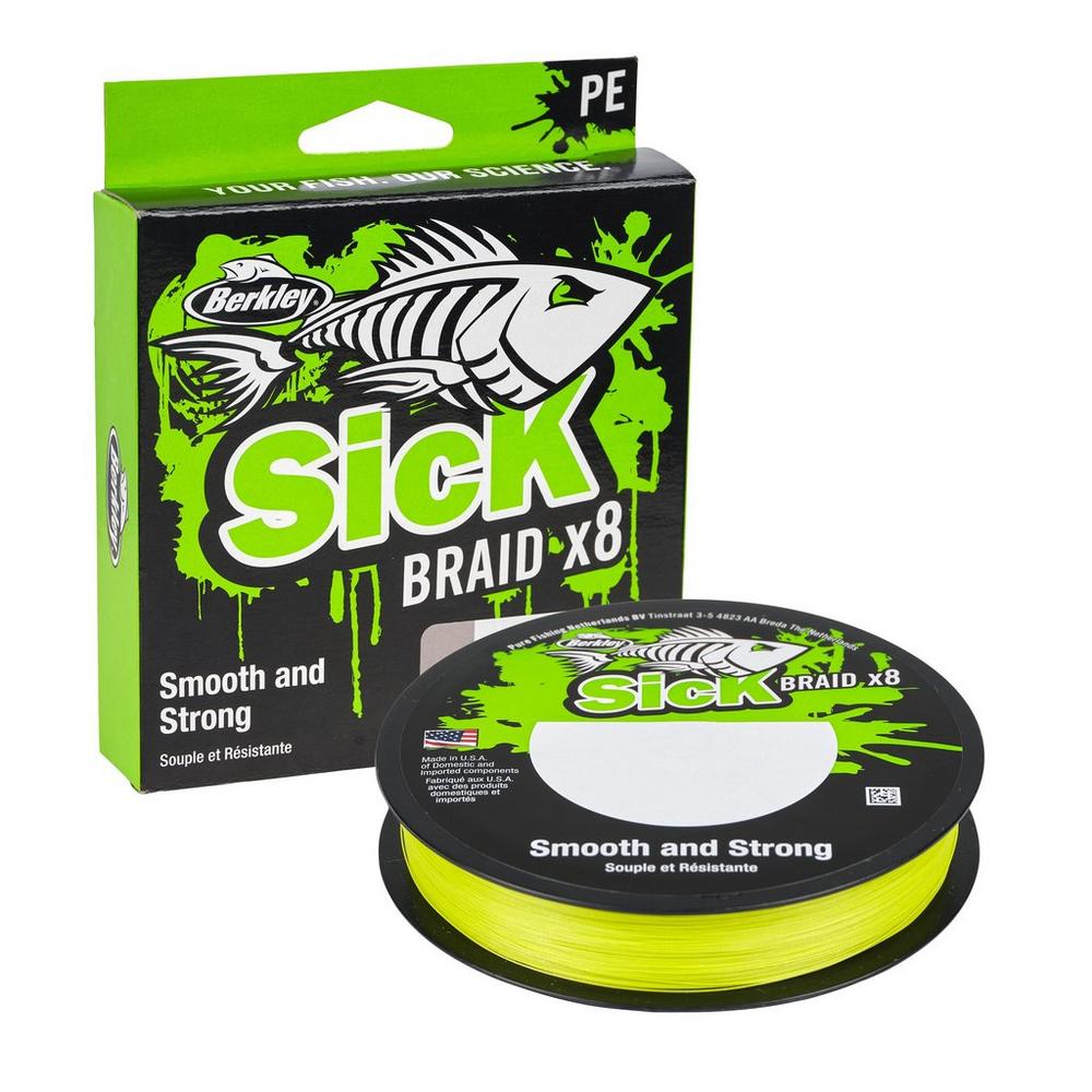 BERKLEY SICK BRAID 150M FLAME GREEN