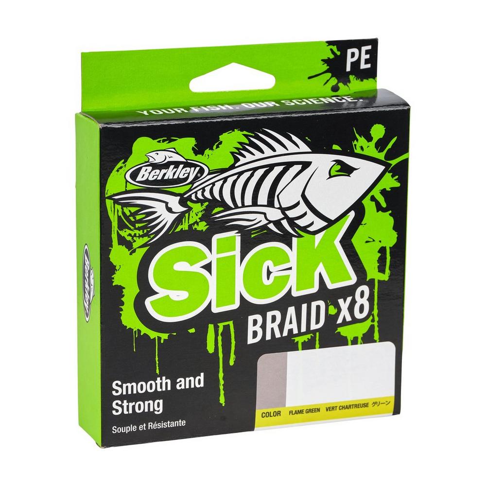 BERKLEY SICK BRAID 150M FLAME GREEN