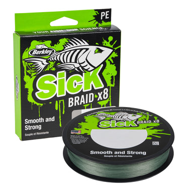 berkley camo fishing rod BERKLEY SICK BRAID 150M MOSS GREEN — Rod And Tackle Limited