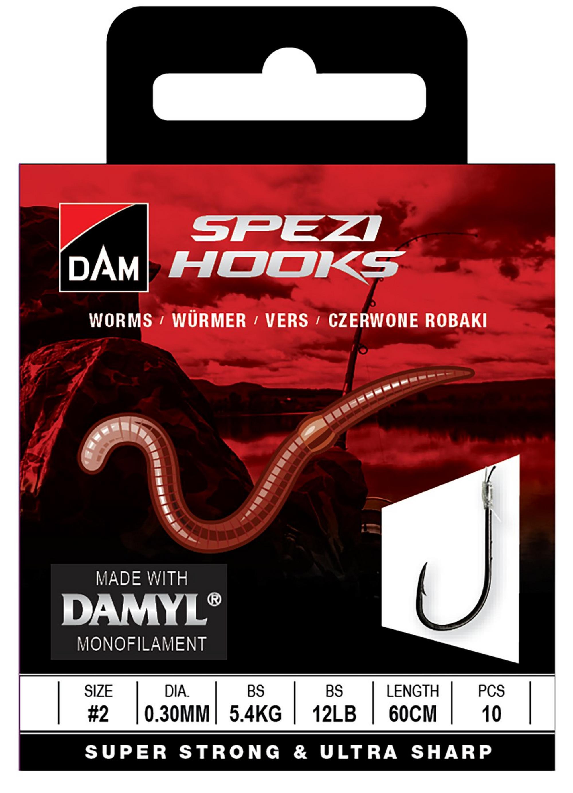 DAM SPEZI WORMS HOOK TO NYLON