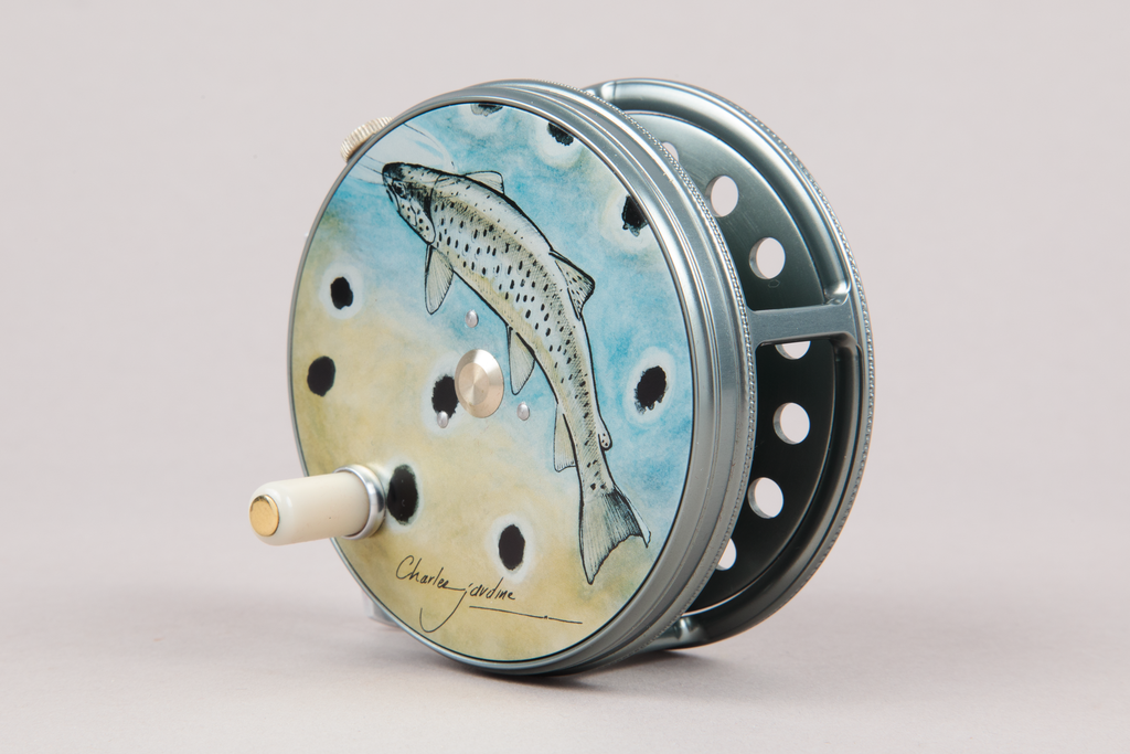 HARDY PERFECT LIMITED EDITION CHARLES JARDINE 3 1/8'' WIDE SPOOL FLY REEL