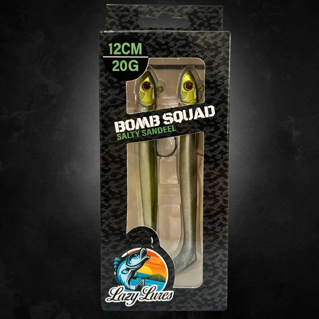 LAZY LURES BOMB SQUAD DUO PACK - SALTY SANDEEL/12cm/20g