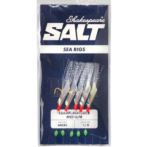 SHAKESPEARE SALT RIG LUMIFLASH LURE MEDIUM
