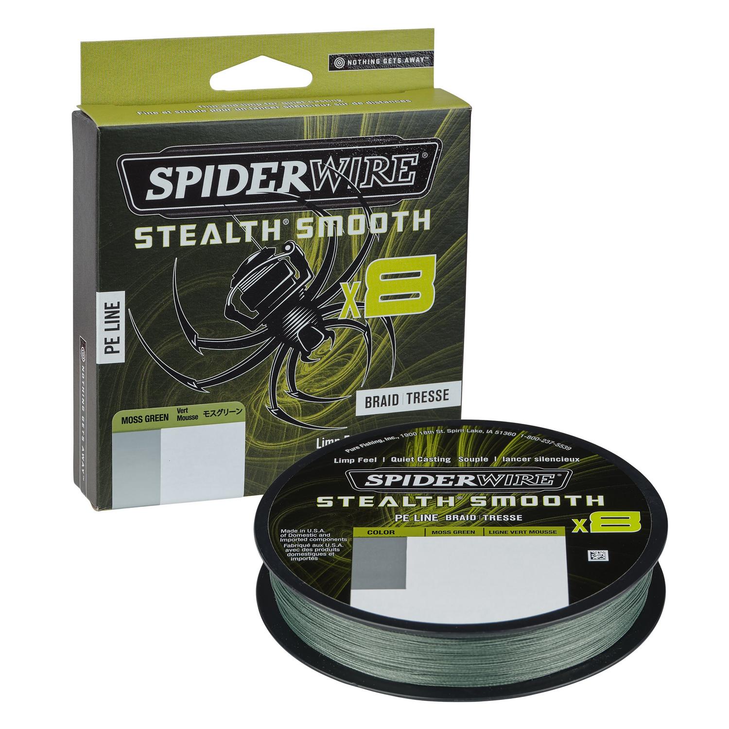 SPIDERWIRE STEALTH SMOOTH 300M X8 MOSS GREEN