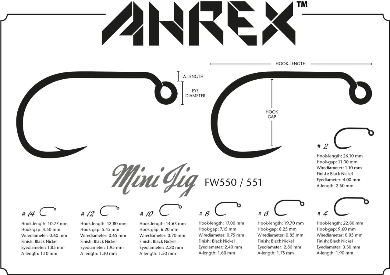 AHREX FW551 MINI JIG BARBLESS HOOK