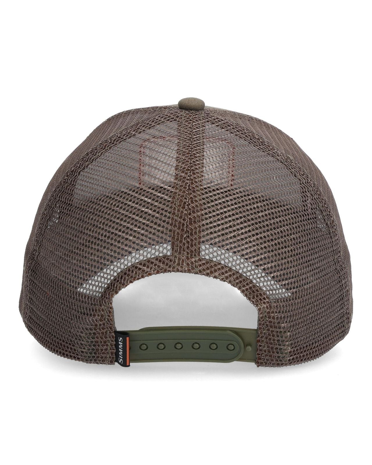SIMMS TROUT ICON TRUCKER CAP HICKORY