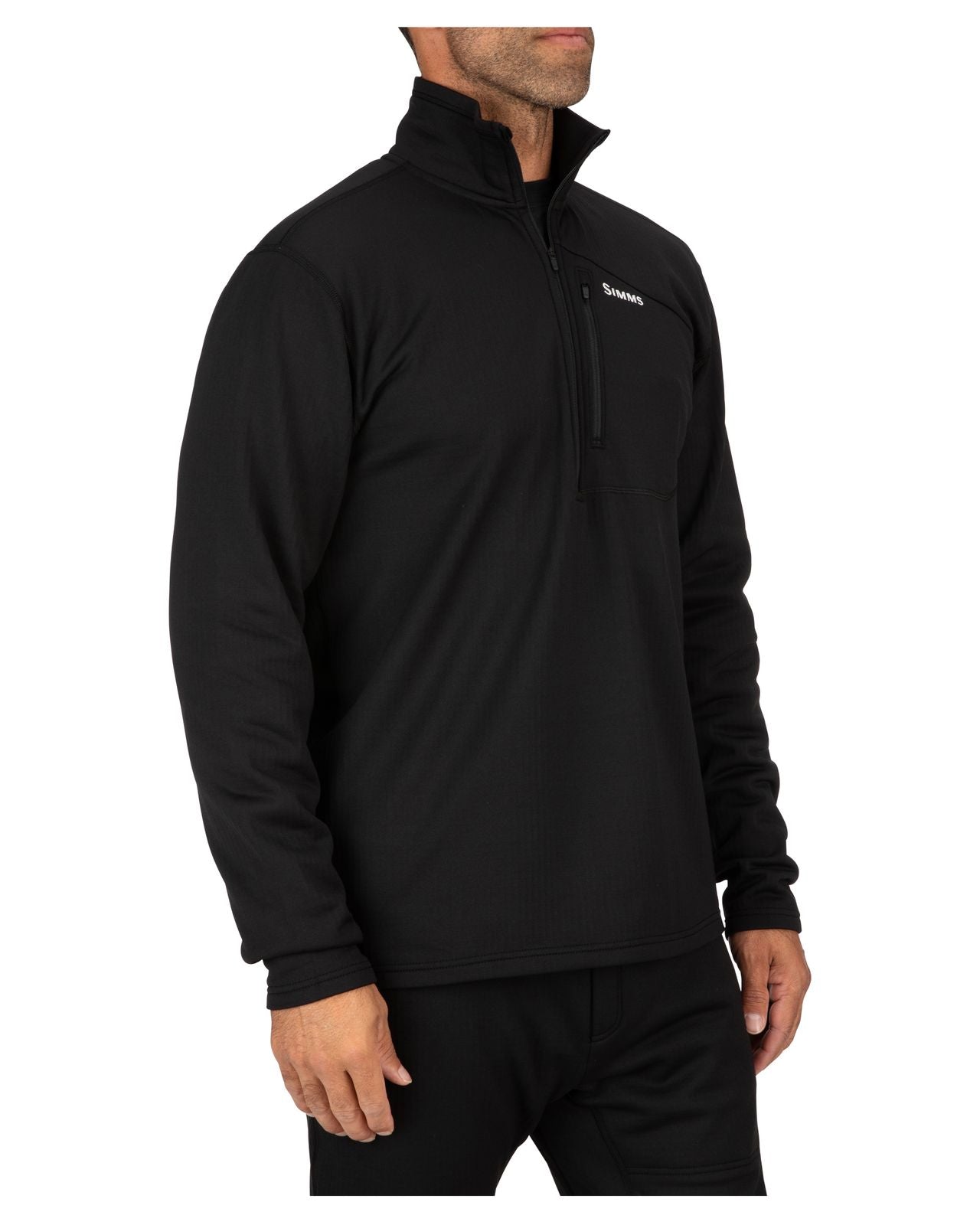 SIMMS THERMAL 1/4 ZIP TOP BLACK