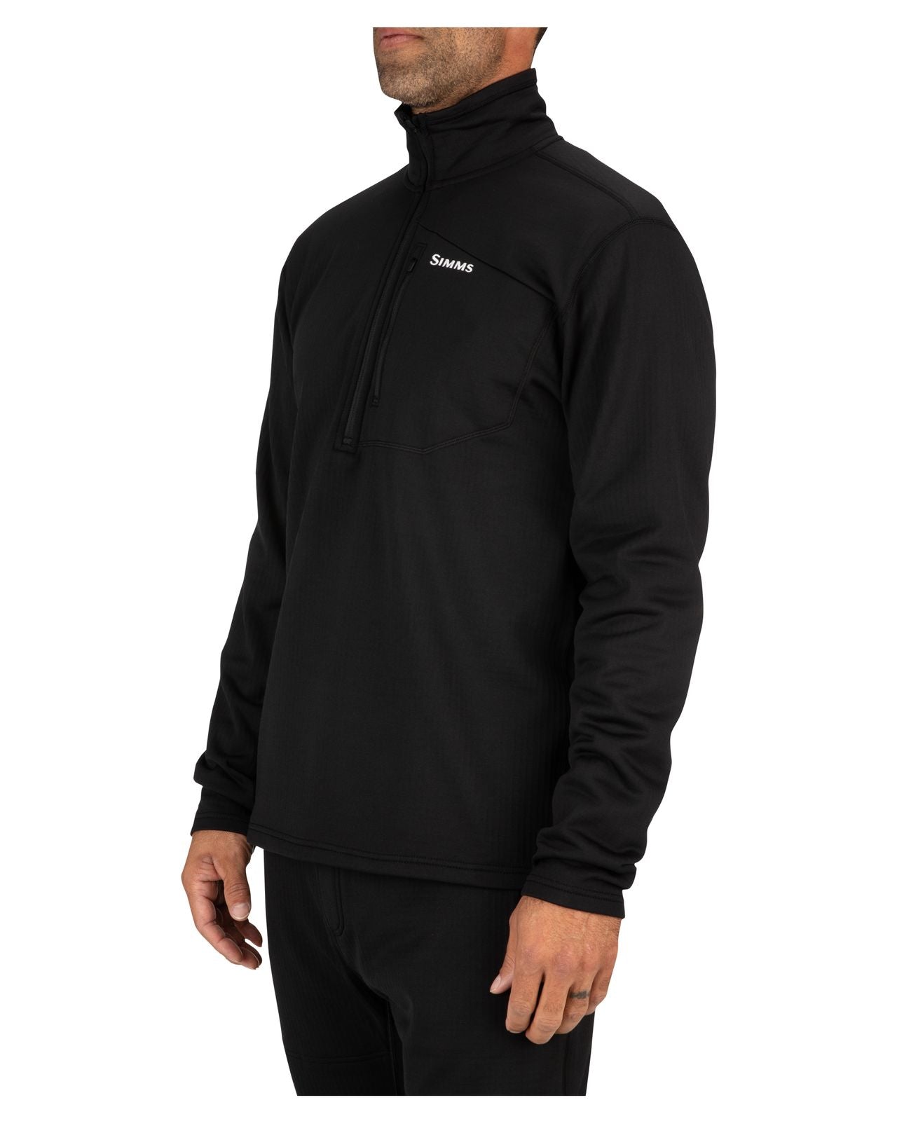 SIMMS THERMAL 1/4 ZIP TOP BLACK