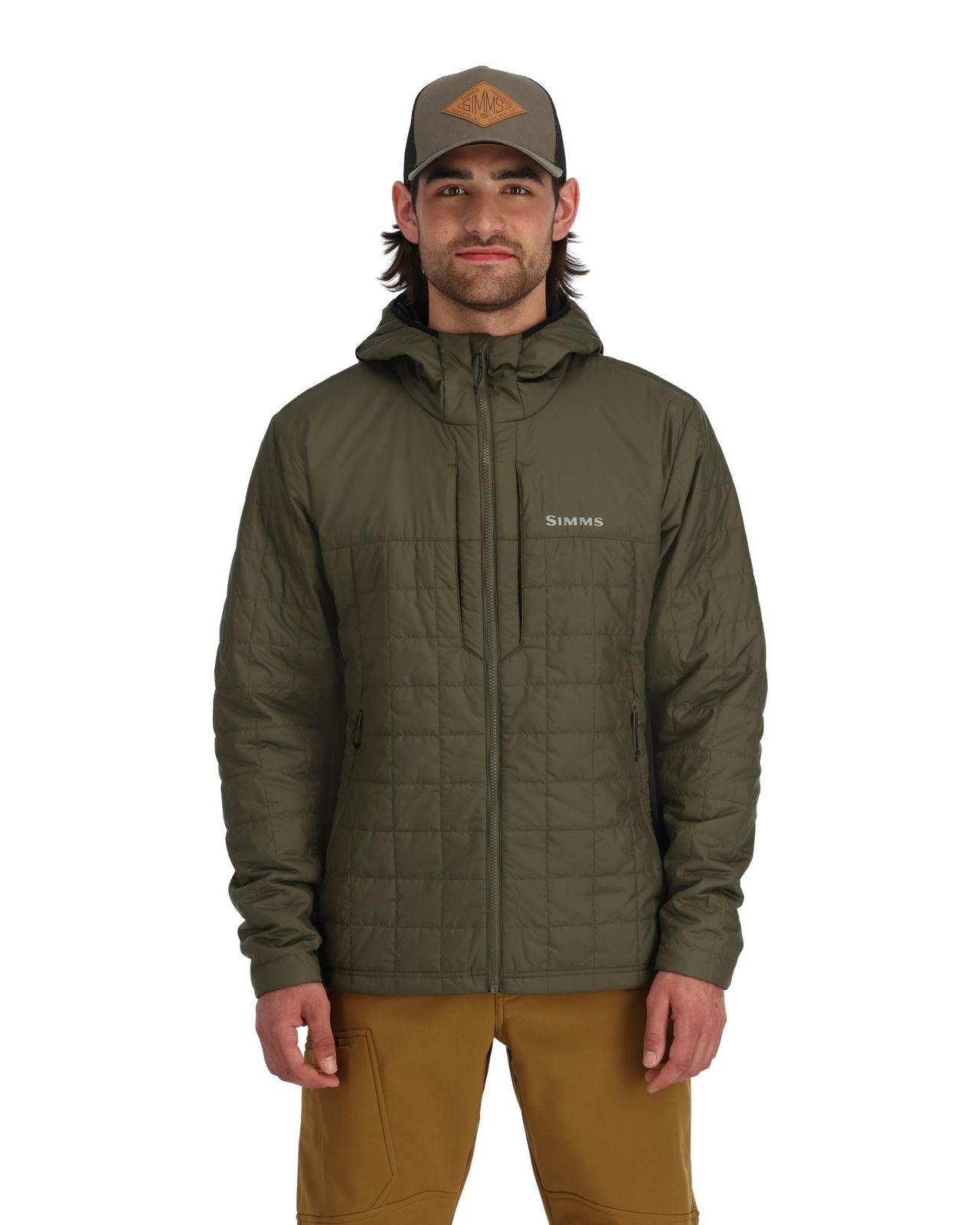 SIMMS FALL RUN HYBRID HOODY LODEN
