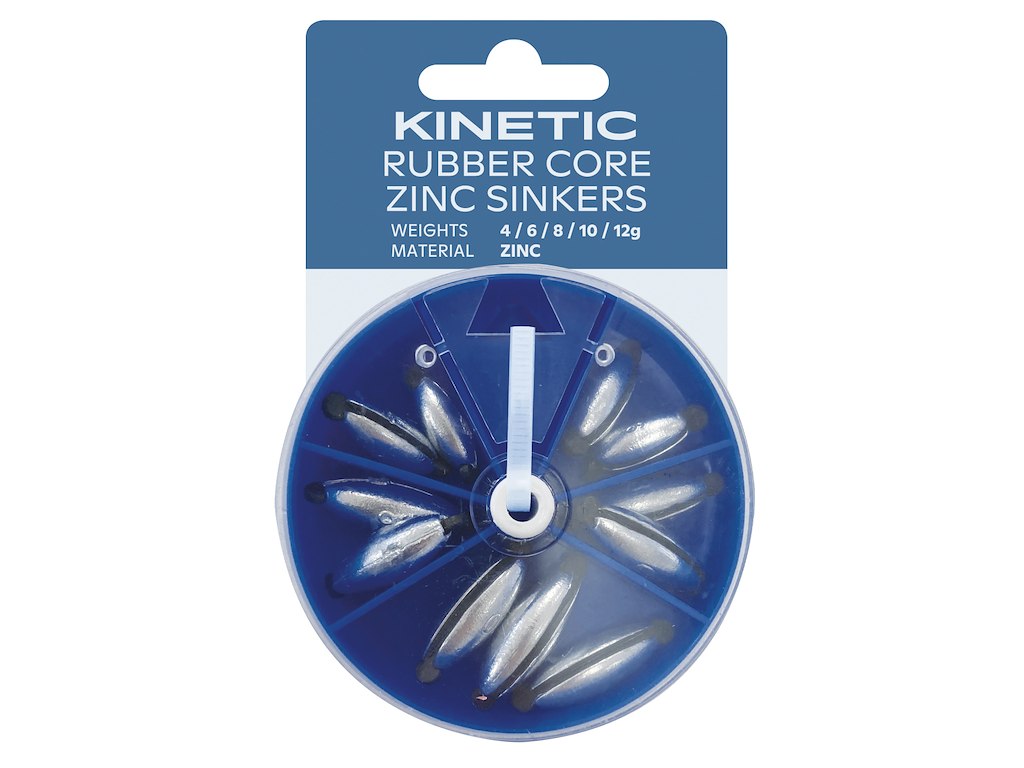 KINETIC RUBBER CORE ZINC SINKERS