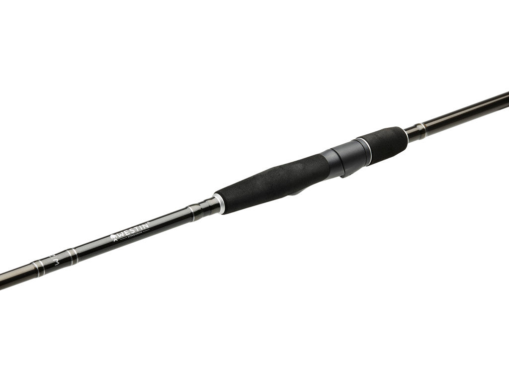 WESTIN W2 BASS TRAVEL ROD - W2 SPINNING REEL & W3 BRAID - SEABASS CASTING BOX CONTAINING 22pcs
