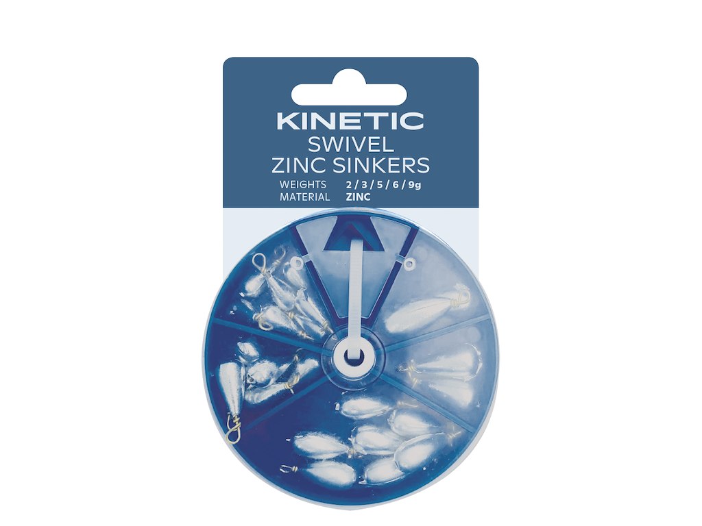 KINETIC SWIVEL ZINC SINKERS