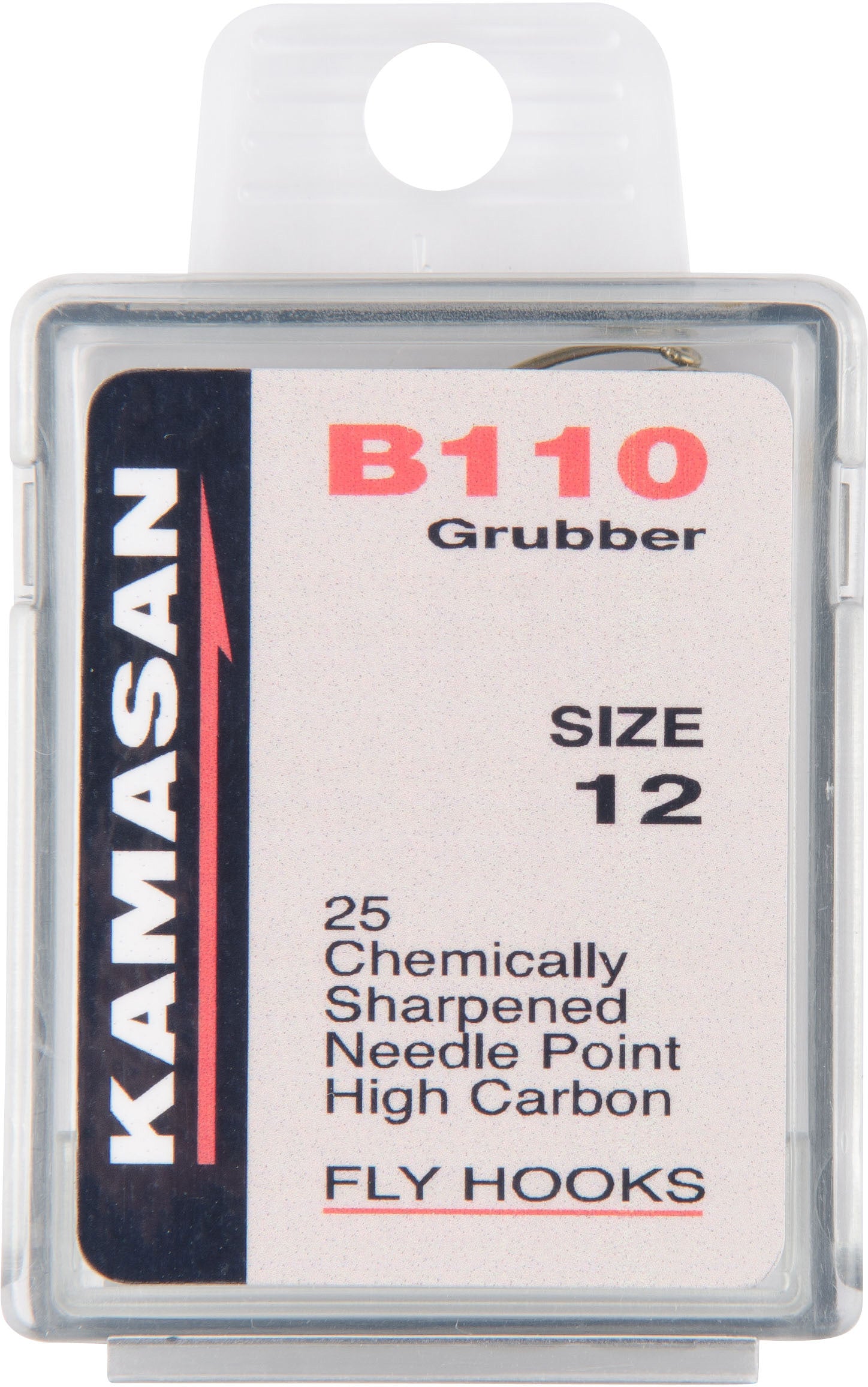 KAMASAN B110 GRUBBER FLY HOOKS (PACK OF 25)