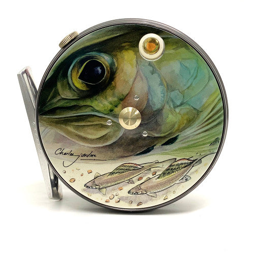 HARDY PERFECT LIMITED EDITION CHARLES JARDINE 3 1/8'' WIDE SPOOL FLY REEL