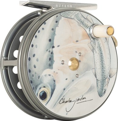 HARDY PERFECT LIMITED EDITION CHARLES JARDINE 3 1/8'' WIDE SPOOL FLY REEL