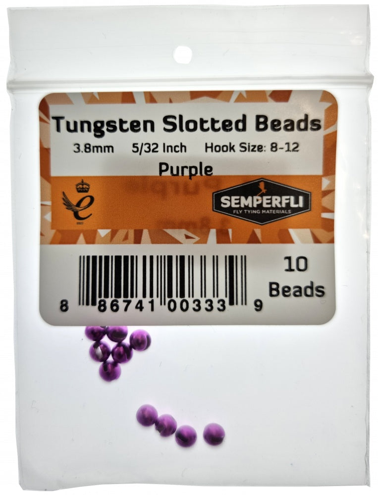 Semperfli Tungsten Slotted Beads 3.8mm (5/32inch)