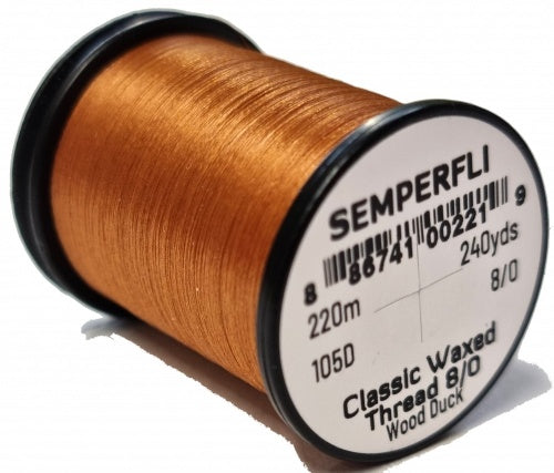 Classic Waxed Thread 8/0 240 Yards Wood Duck