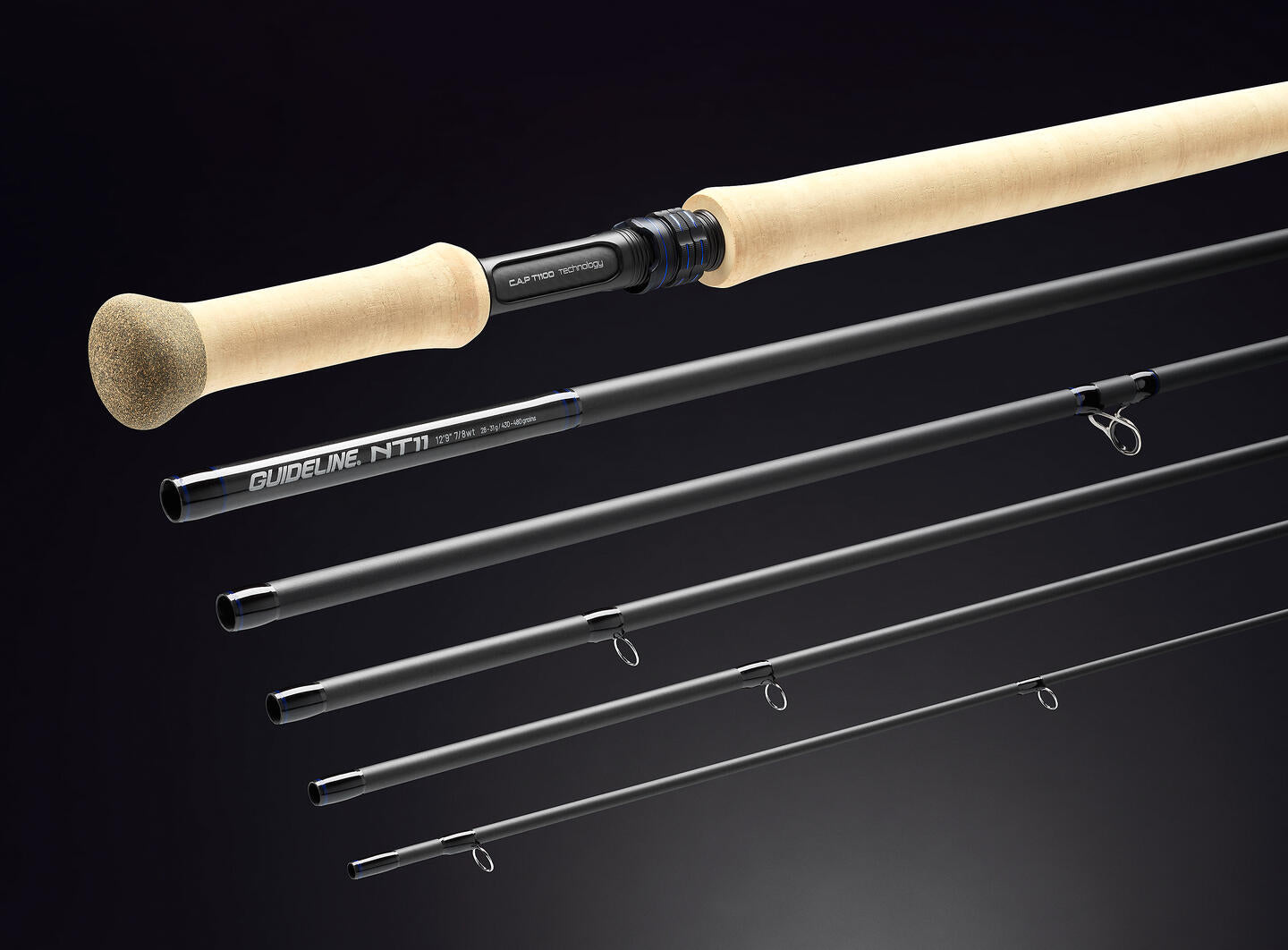 GUIDELINE NT11 6PCE DOUBLE HANDED FLY RODS - NEW '23