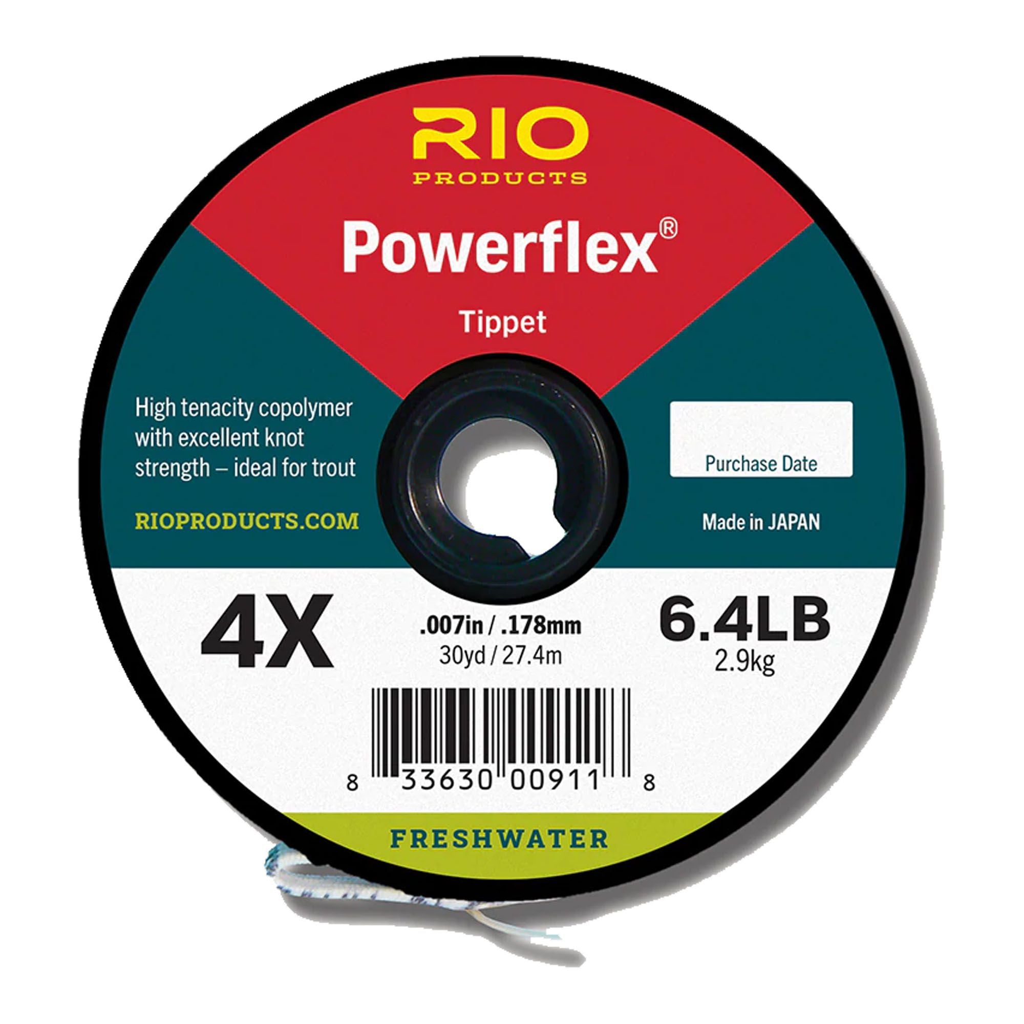 RIO POWERFLEX TIPPET 30YDS  3 PACK